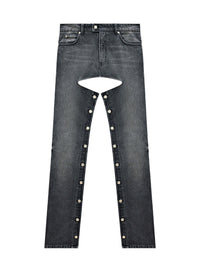 PRIX MARQUE : 120 / PANTS CHAPS BLACK DENIM-34