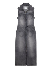3pcs RELIQUAT 250€ / Robe à double poche en denim - Stonewashed grey
