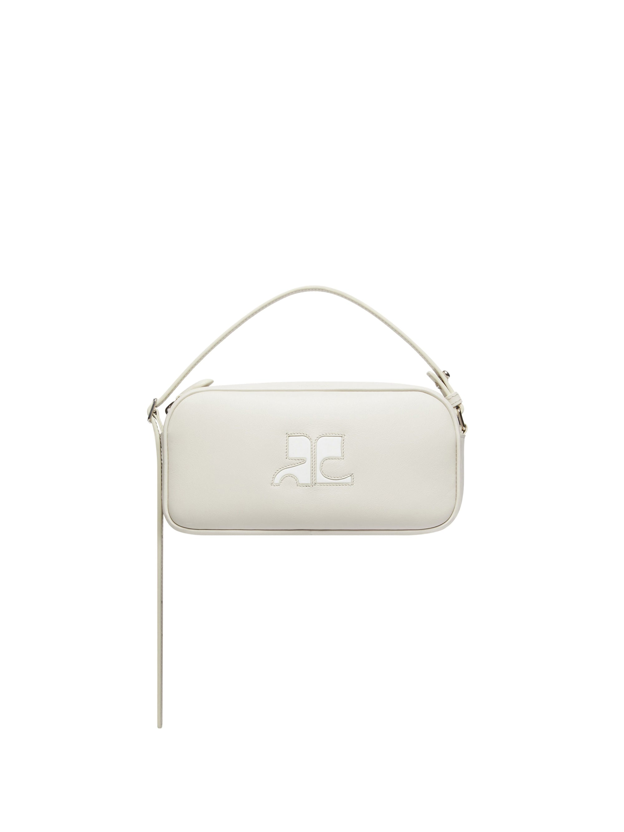 1pcs NEW / SAC RÉÉDITION BAGUETTE EN CUIR - Mastic grey
