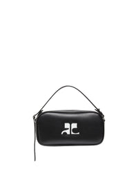 Sac baguette Réédition avec logo ac en cuir - Black
