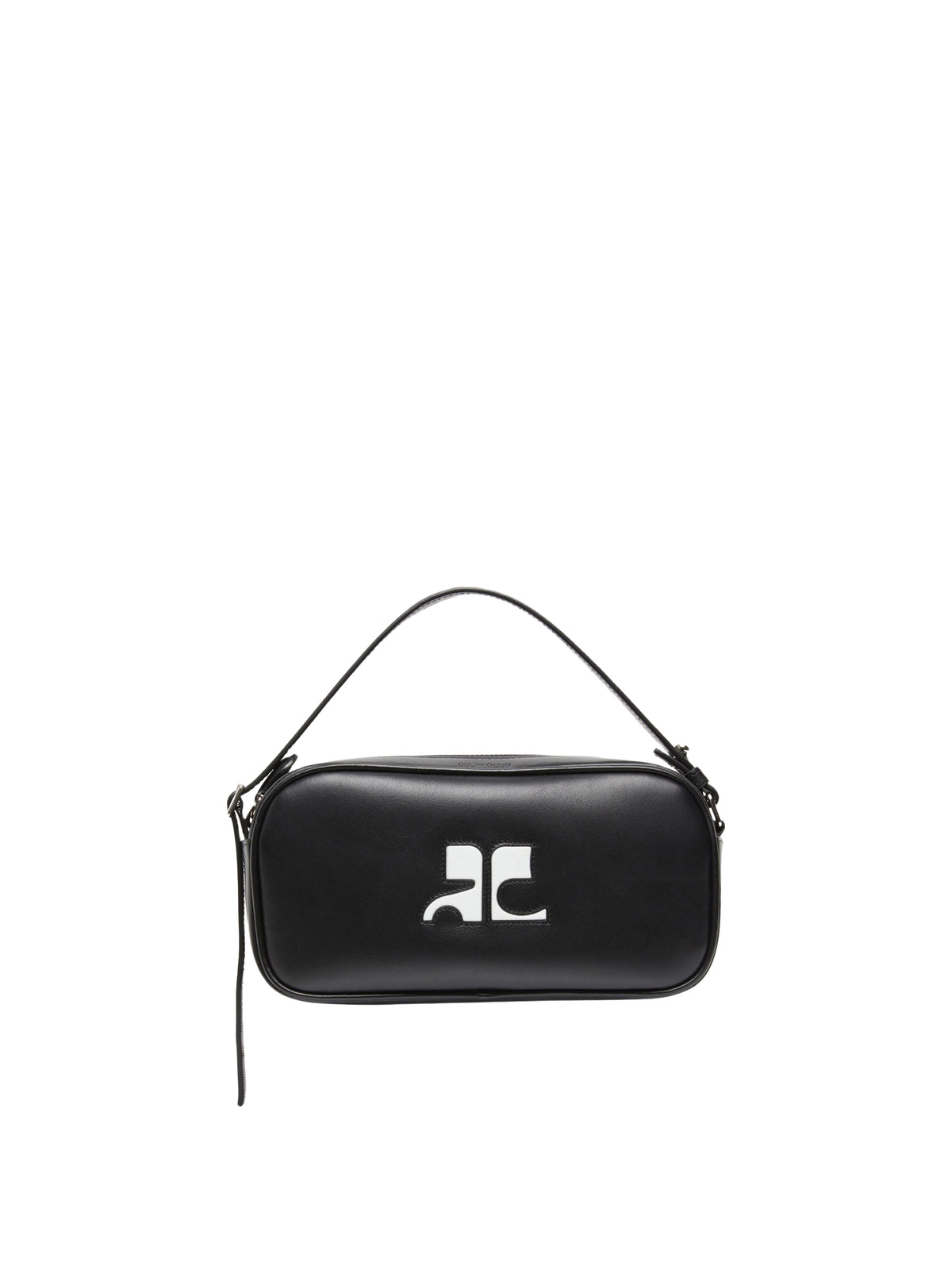 Sac baguette Réédition avec logo ac en cuir - Black