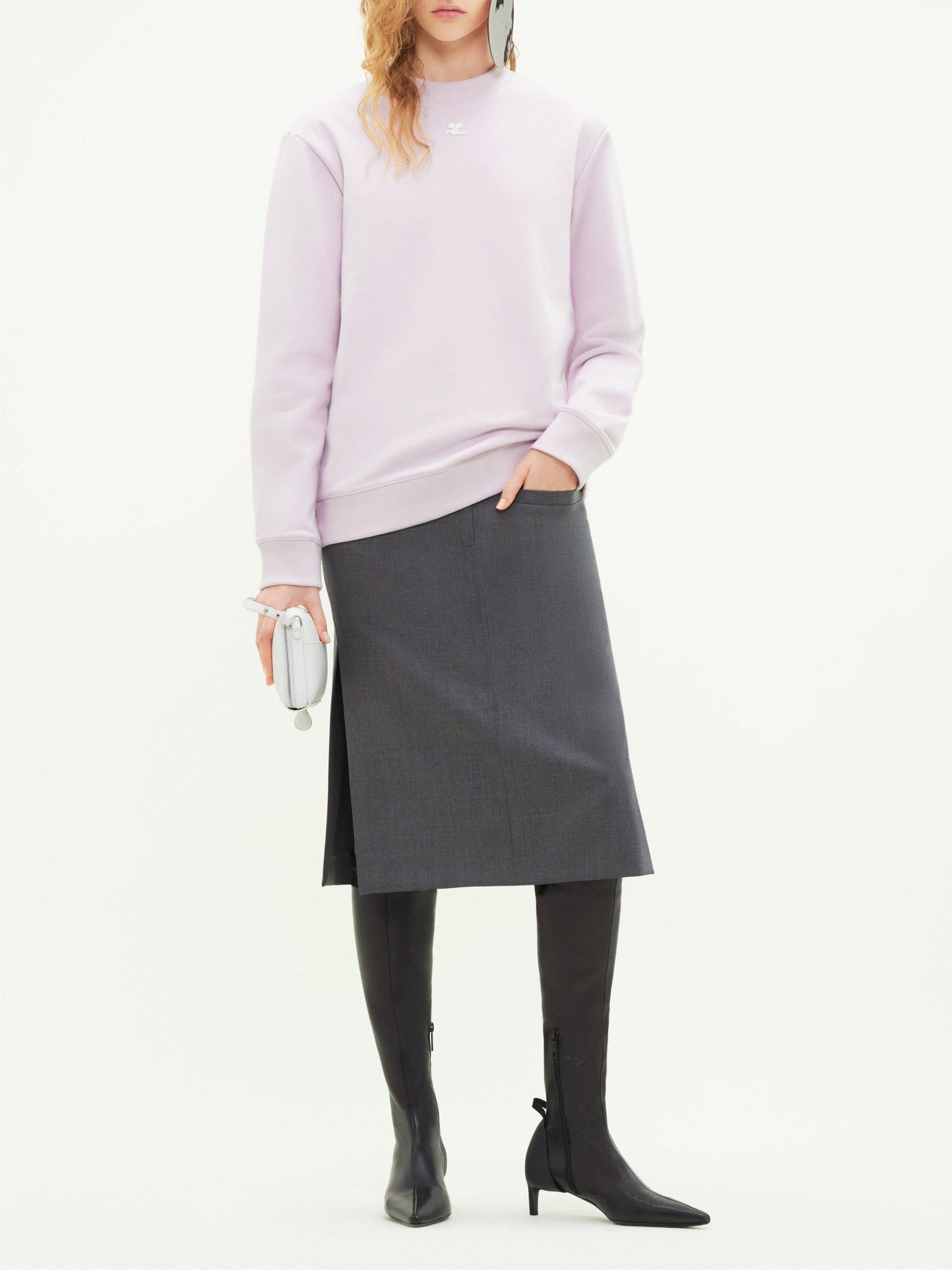 12pcs RELIQUAT 150€ / Sweatshirt pull-over - Powder pink