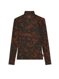 TORTOISE MOCKNECK SHEER