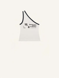 PRIX MARQUE : 80 / TANK TOP ASYMETRICAL PRINTED-L