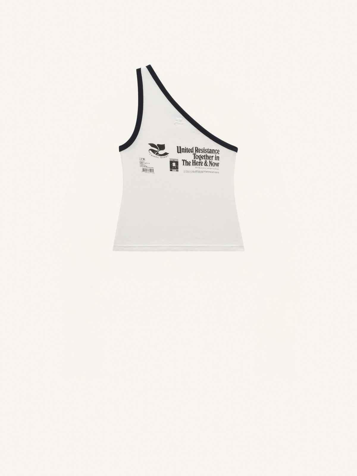 PRIX MARQUE : 80 / TANK TOP ASYMETRICAL PRINTED-L