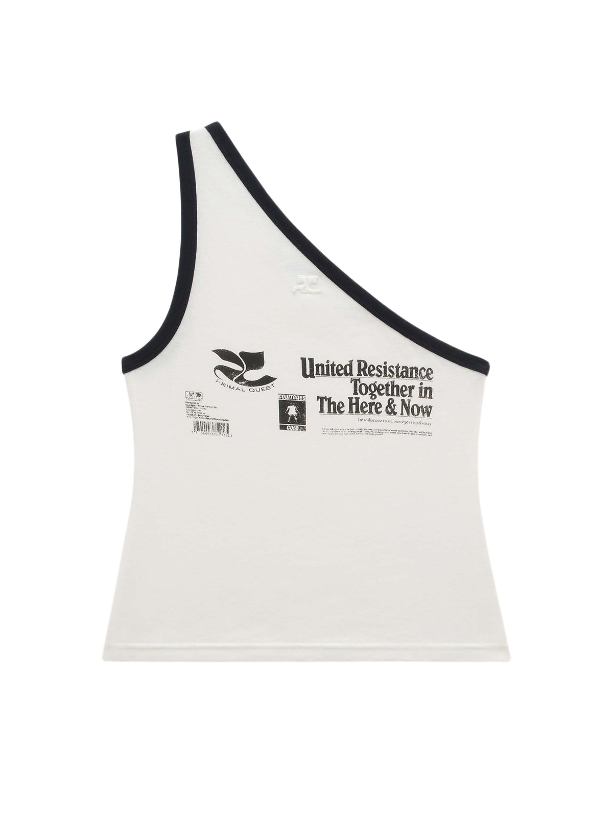 PRIX MARQUE : 80 / TANK TOP ASYMETRICAL PRINTED-L