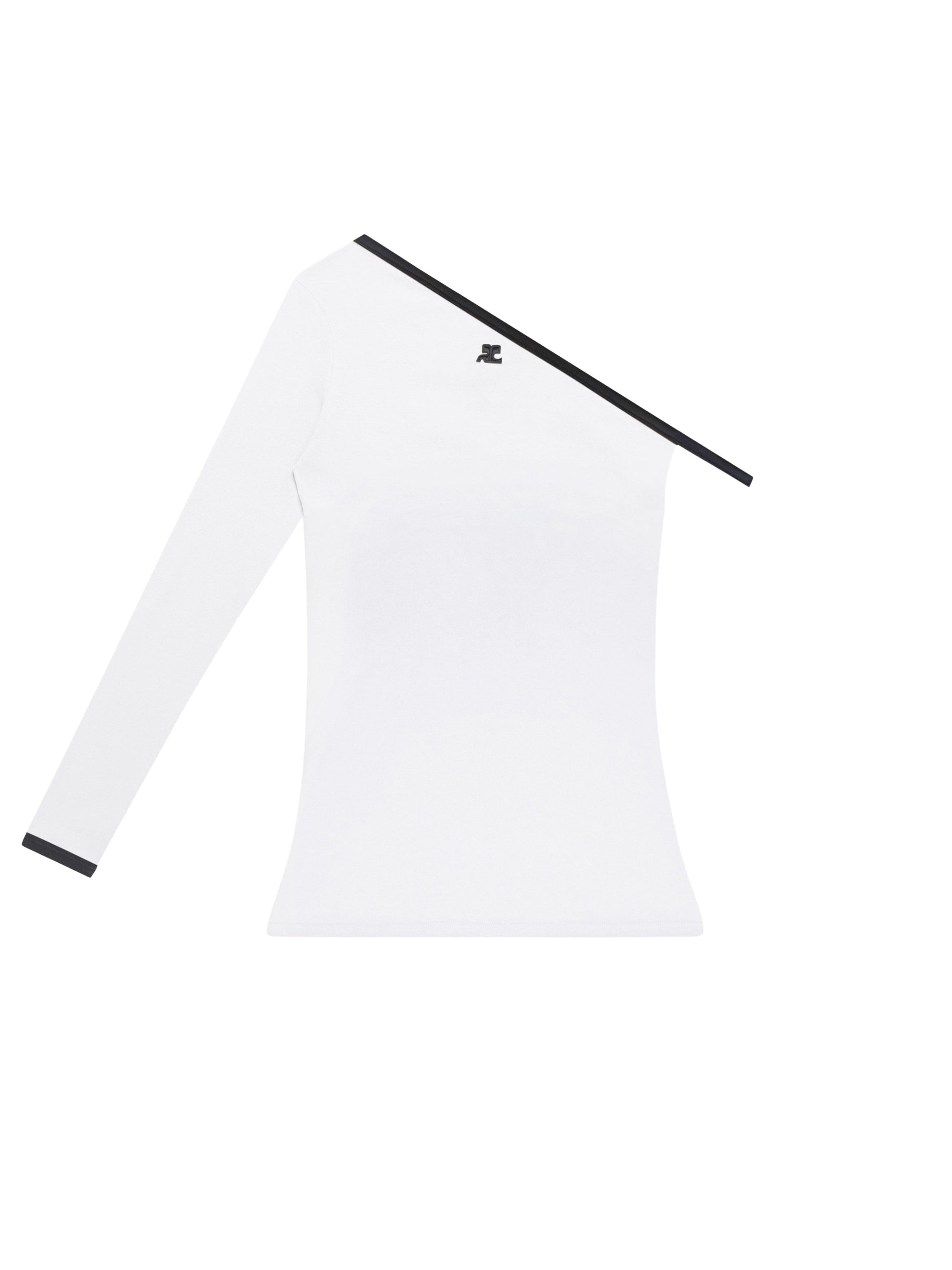 4pcs NEW / TOP CONTRASTE ONE SLEEVE - Heritage white & Black