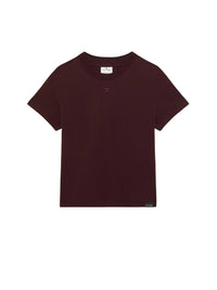 4pcs NEW / T-SHIRT CLASSIQUE AC  - Burgundy