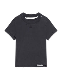 T-shirt AC logo droit à manches courtes délavé - Stonewashed Grey