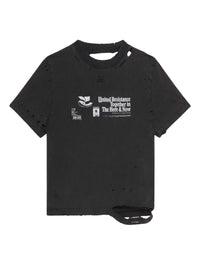 T-shirt a imprimé destroy - Stonewashed Grey