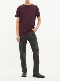 3pcs RELIQUAT 95€ / T-shirt droit AC logo straight - Burgundy