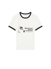 36pcs RELIQUAT 95€ / T-shirt contraste imprimé - Heritage white & Black