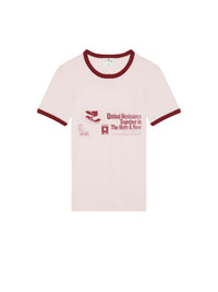 2pcs RELIQUAT 95€ / T-shirt contraste imprimé - Powder pink & Red