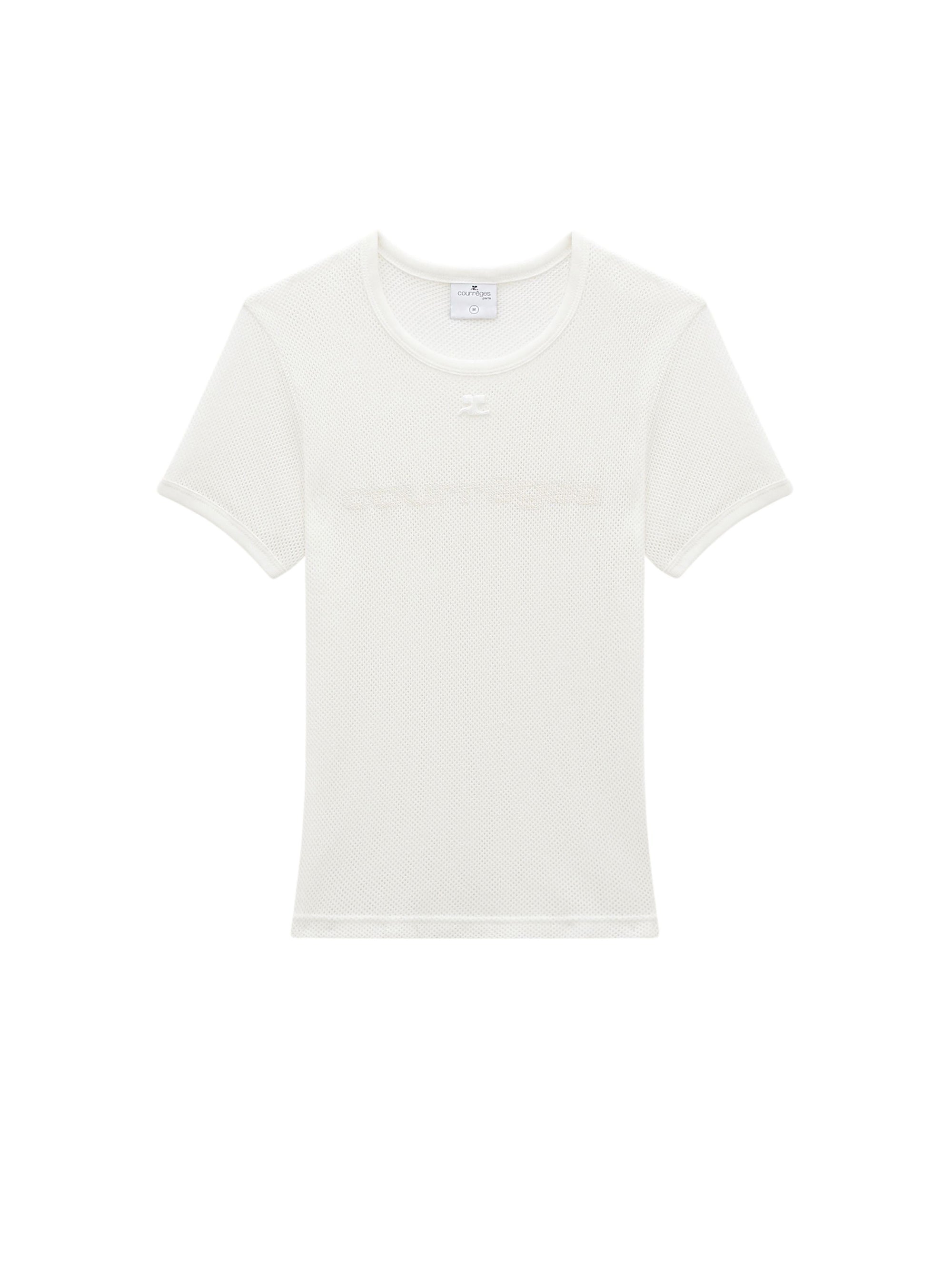 14pcs NEW / T-SHIRT IMPRIMÉ EN MESH  - Heritage white