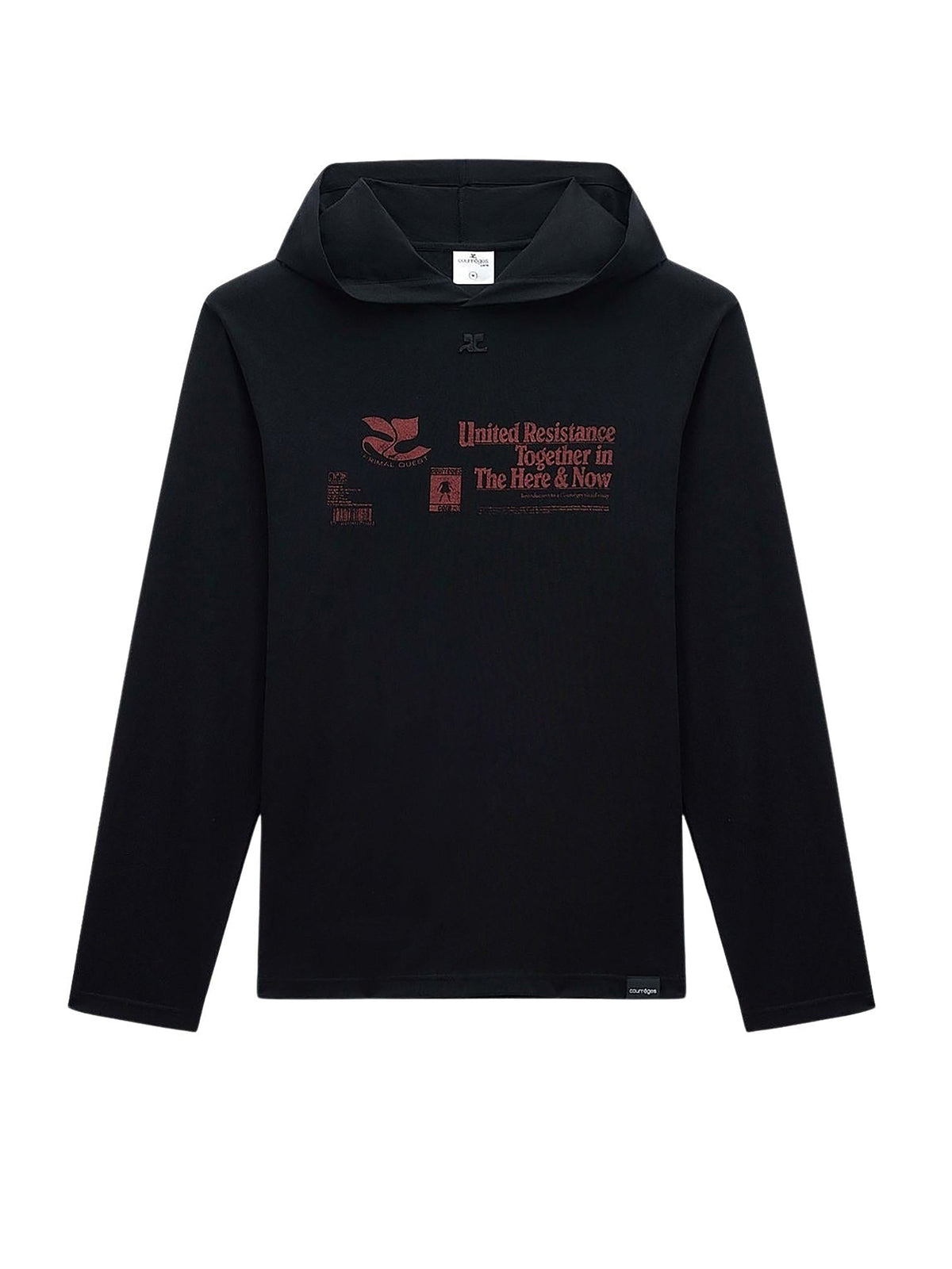 HOODED PRINTED