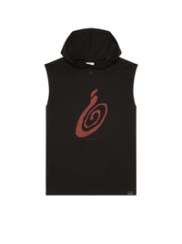 5pcs RELIQUAT 110€ / T-shirt imprimé sans manches à capuche - Black