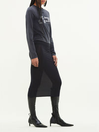 13pcs RELIQUAT 120€ / T-shirt à manches longues AC logo imprimé - Stonewashed grey