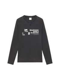 T-shirt AC logo à manches longues ac logo - Stonewashed Grey