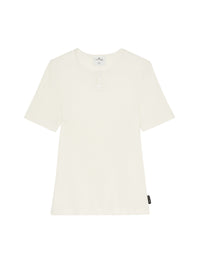 12pcs RELIQUAT 95€ / T-shirt snaps 90's cotelé - Heritage white