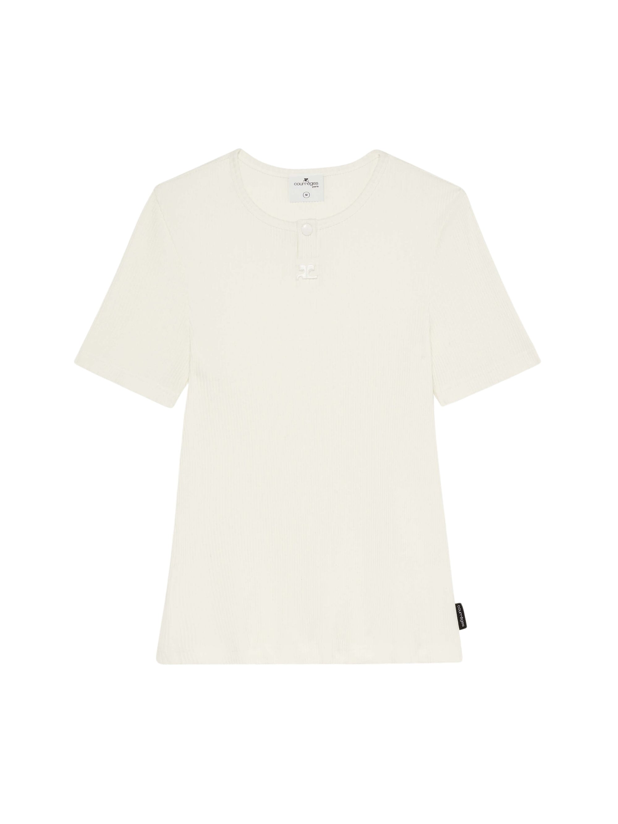 12pcs RELIQUAT 95€ / T-shirt snaps 90's cotelé - Heritage white