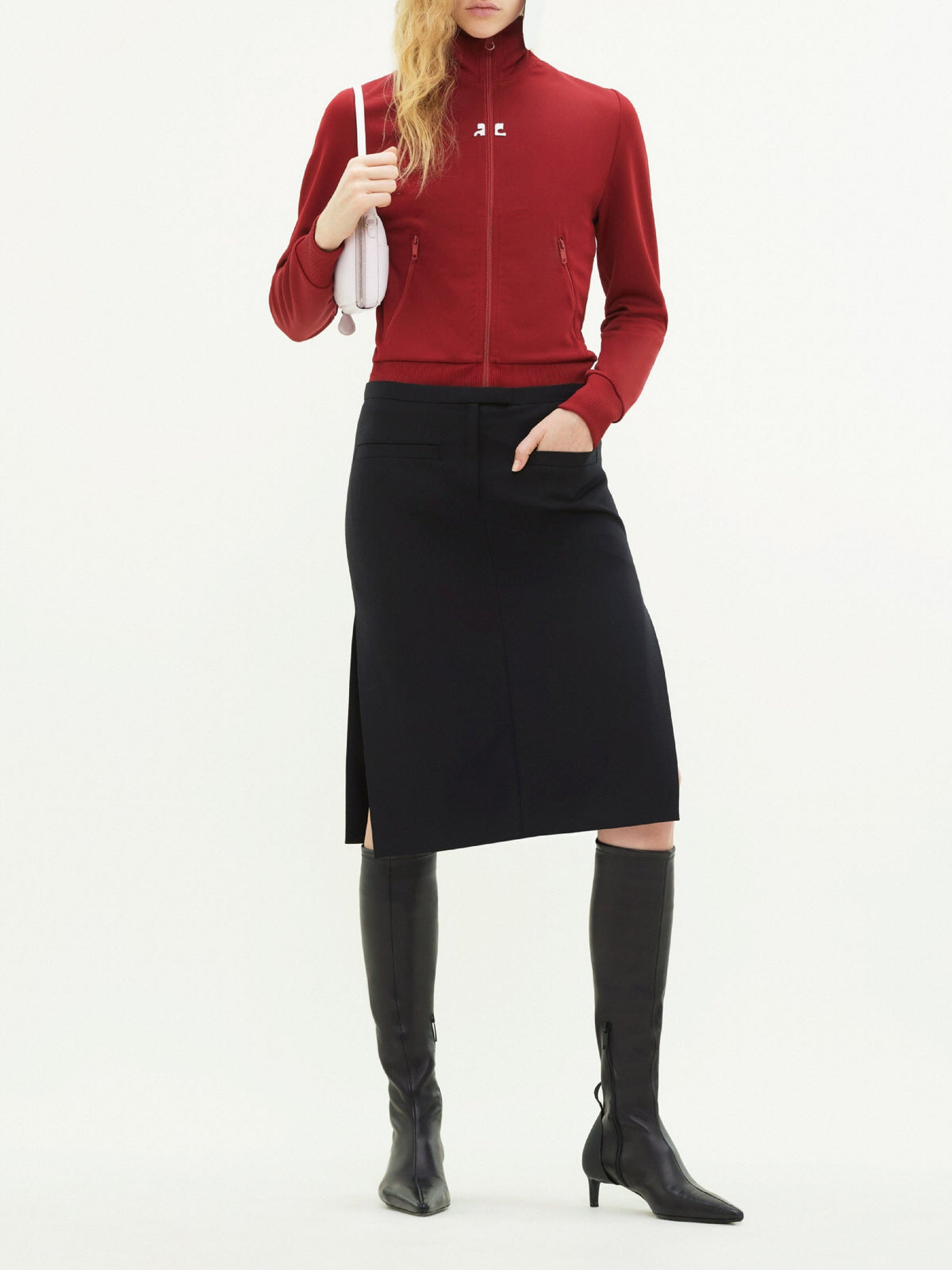 Sweatshirt court - Red