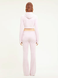 3pcs NEW / VESTE CROPPED TRACKSUIT INTERLOCK  - Powder pink