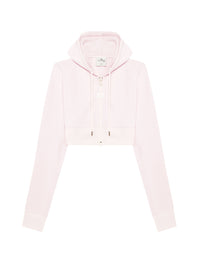 3pcs NEW / VESTE CROPPED TRACKSUIT INTERLOCK  - Powder pink