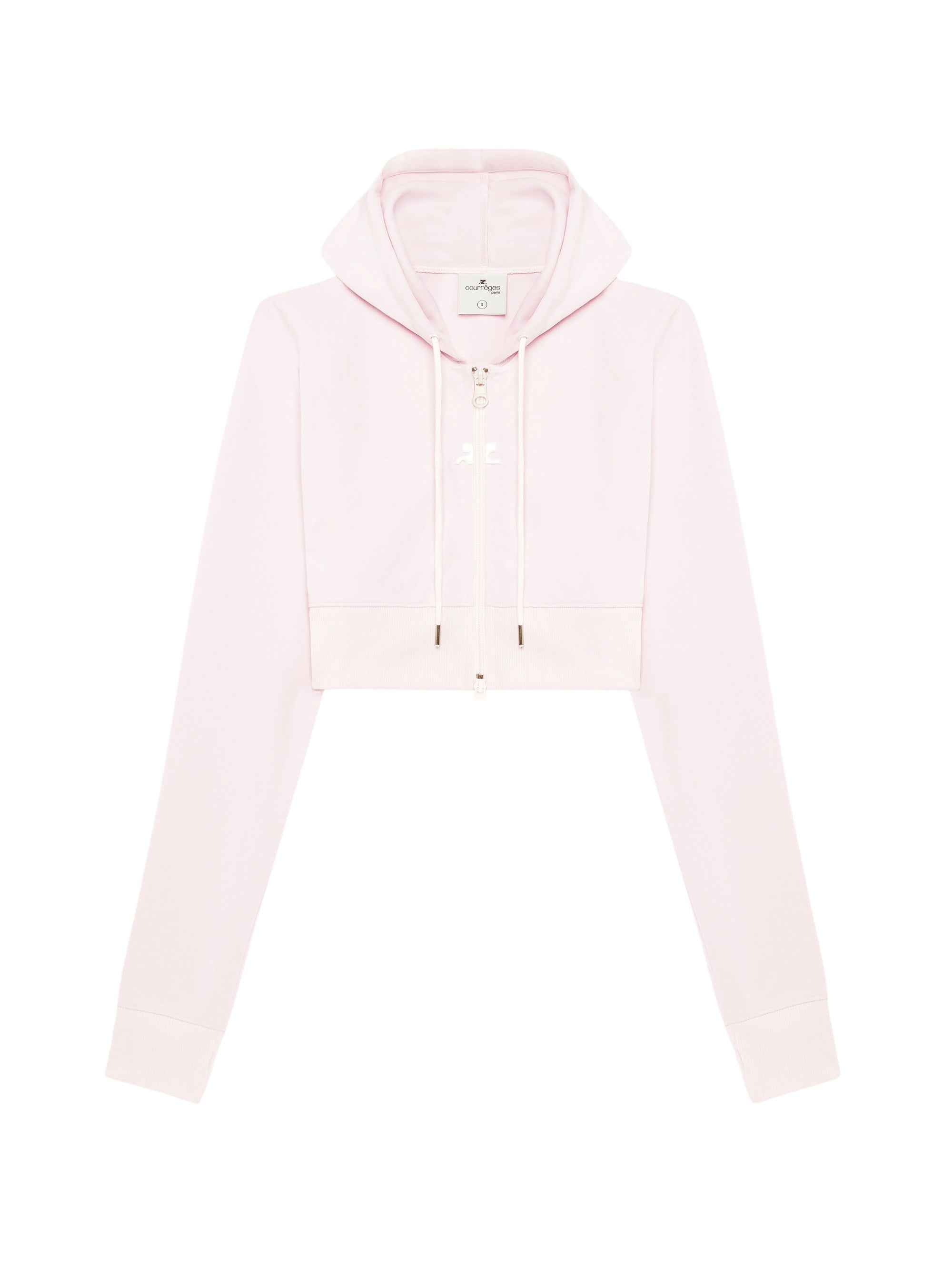 3pcs NEW / VESTE CROPPED TRACKSUIT INTERLOCK  - Powder pink