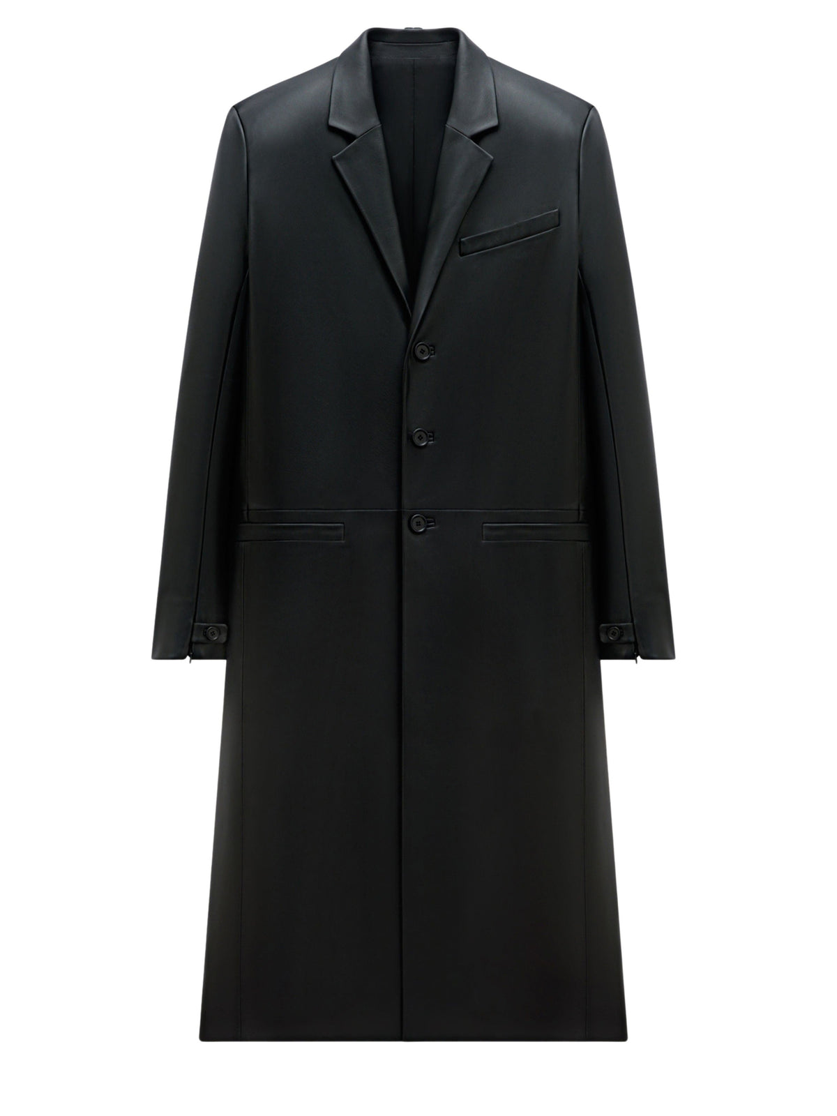 ZIPPED SLEEVES LEATHER