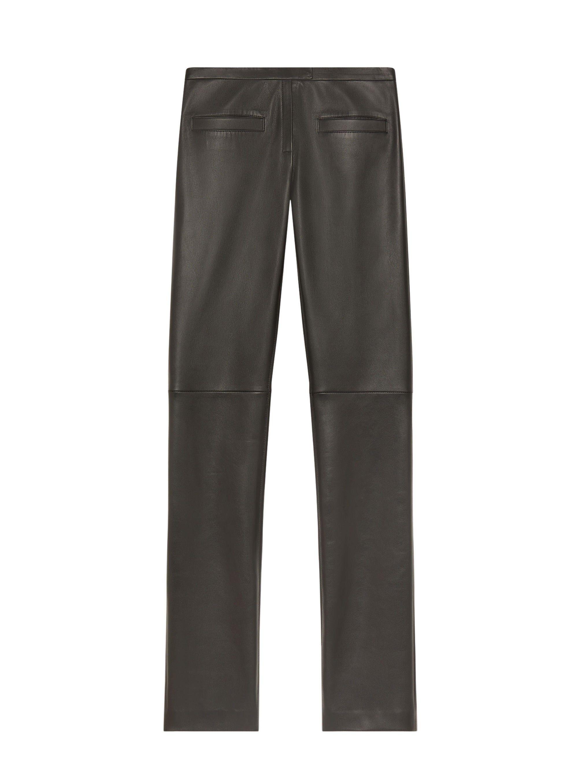 16pcs NEW / PANTALON TAILLEUR TUBE EN CUIR VINTAGE - Black