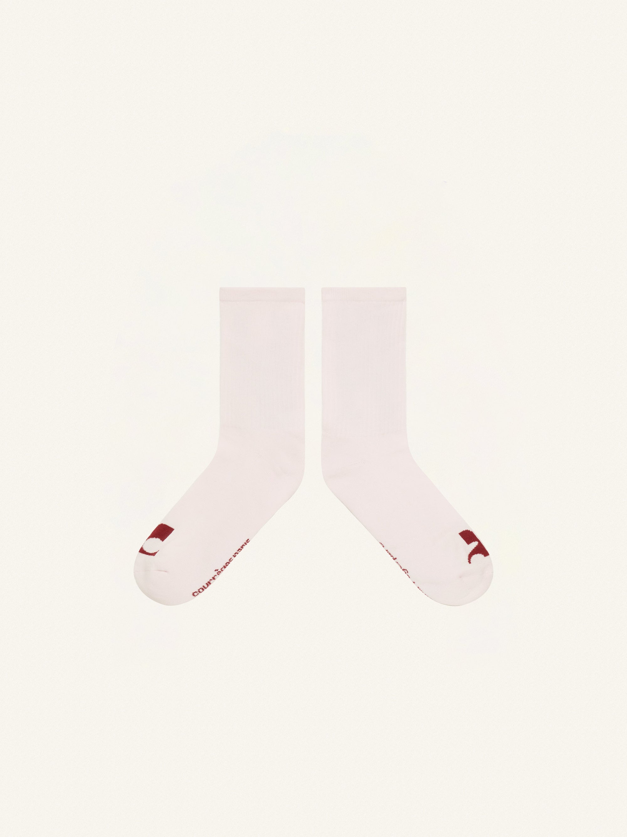 7pcs RELIQUAT 20€ / Chaussettes résistance unie - Powder pink & Groseille foncé