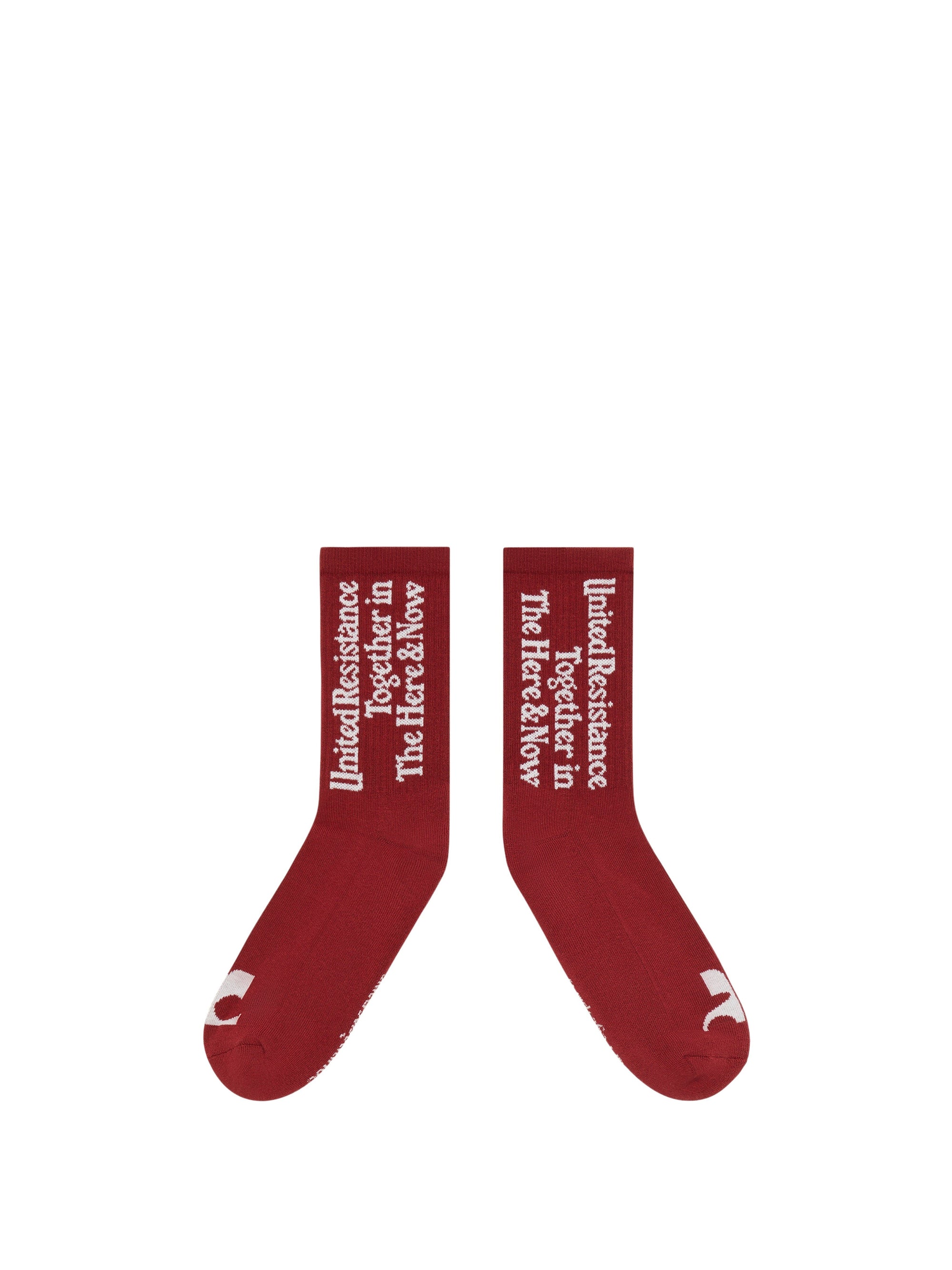 3pcs RELIQUAT 20€ / Chaussettes résistance unie - Groseille foncé & Blanc