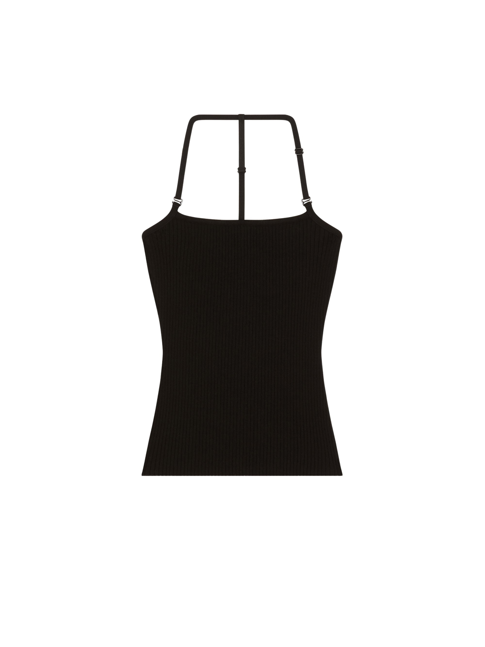 121pcs NEW / DÉBARDEUR EN MAILLE À BRETELLES - Black