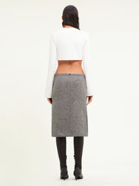 2pcs NEW / CARDIGAN CROP EN MAILLE  - Heritage white
