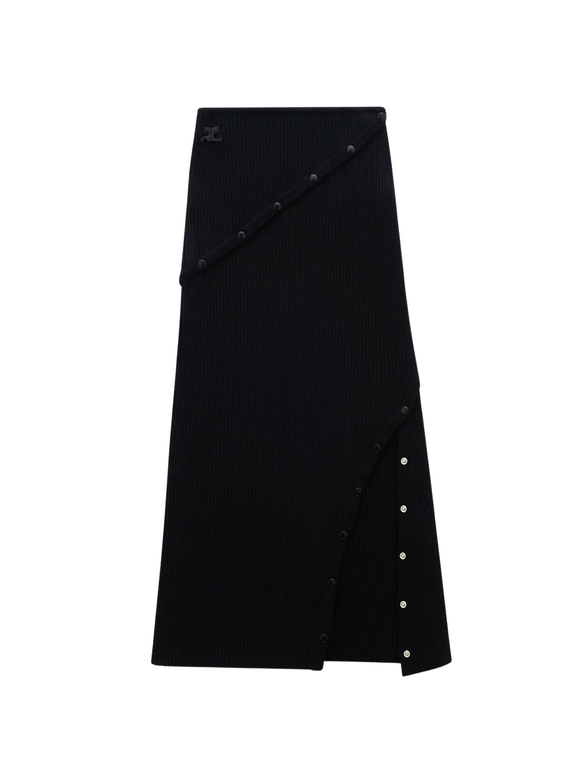 7pcs RELIQUAT 250€ / Jupe en maille côtelé multistyling - Black