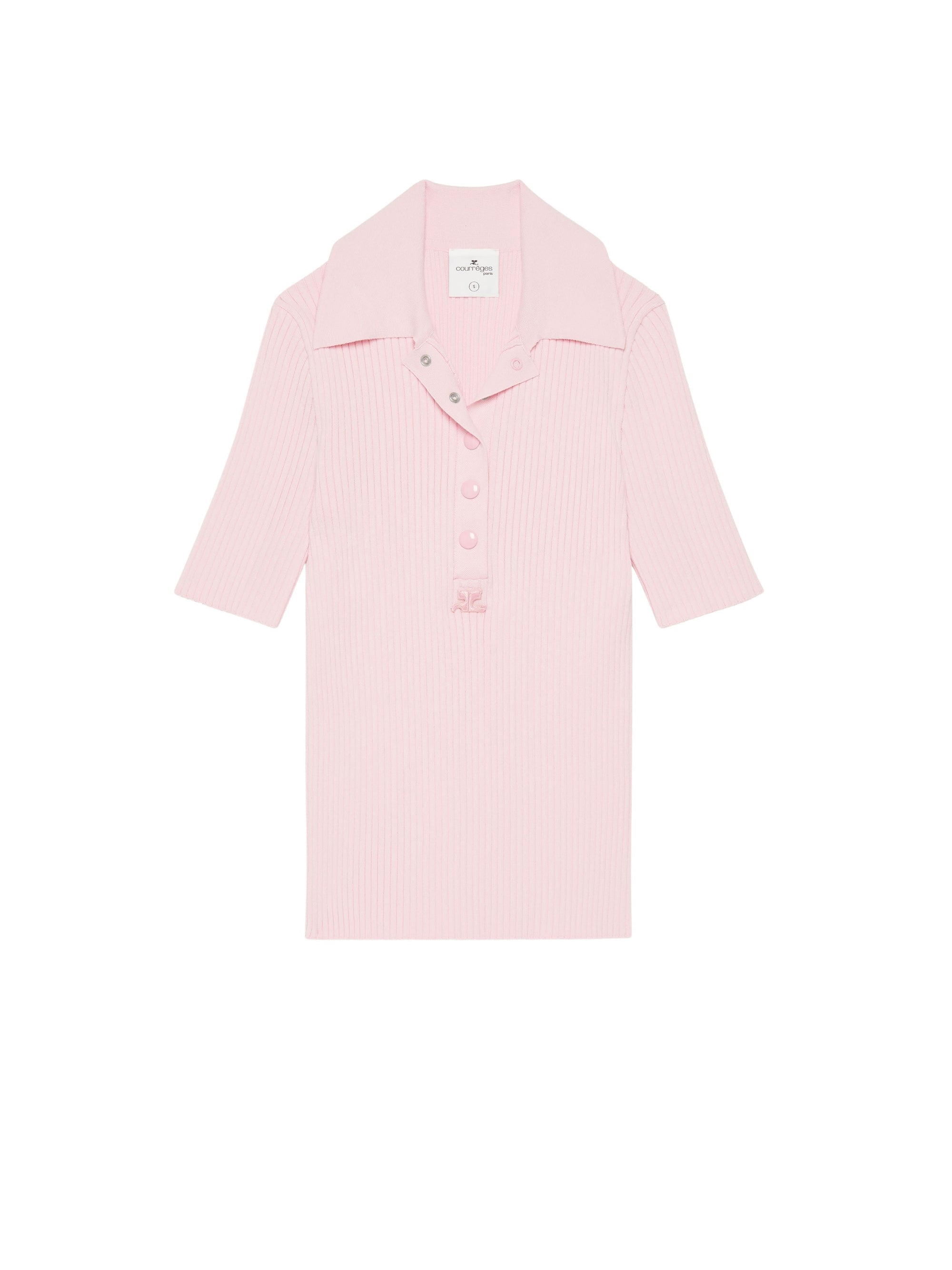 16pcs NEW / POLO EN MAILLE AC  - Powder pink