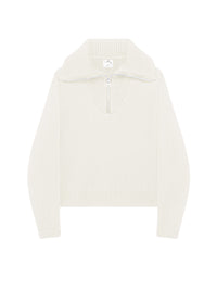 4pcs RELIQUAT 250€ / Pull trucker en laine - Heritage white