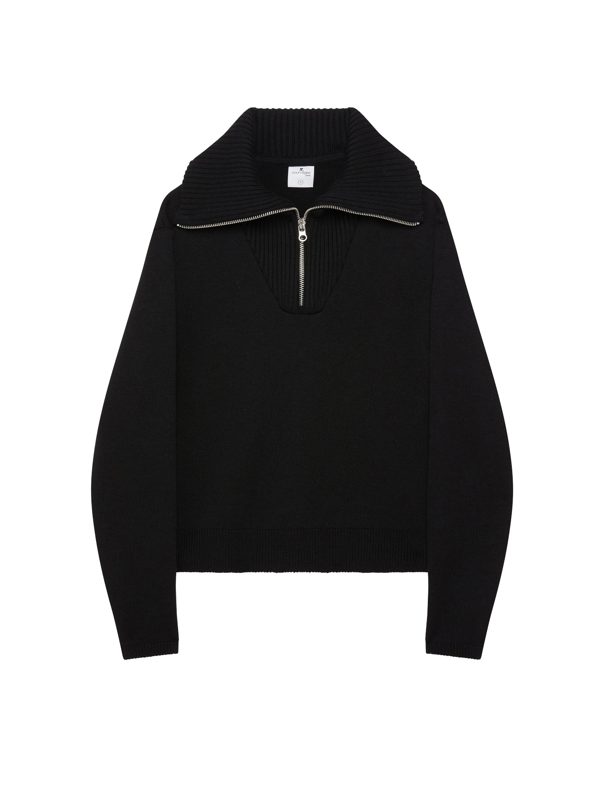 10pcs RELIQUAT 250€ / Pull trucker en laine - Black