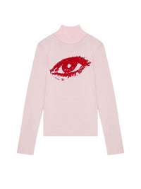 23pcs RELIQUAT 190€ / Pull the eye jacquard - Powder pink & Grenat