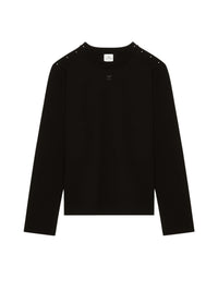 4pcs RELIQUAT 190€ / Pull boutons-pression tricot milano - Black