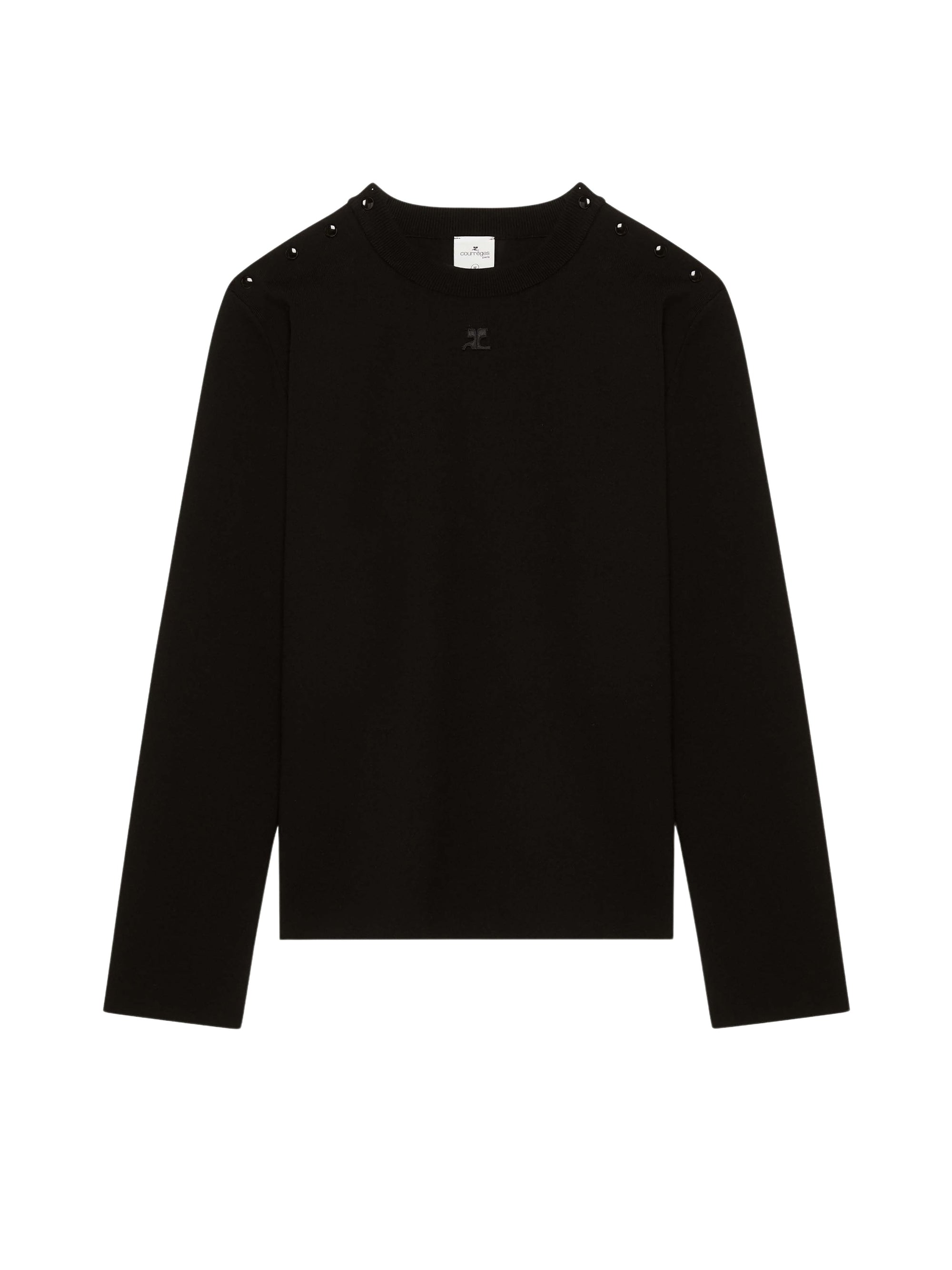 4pcs RELIQUAT 190€ / Pull boutons-pression tricot milano - Black