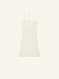MINI DRESS STRAP RIB KNIT-L