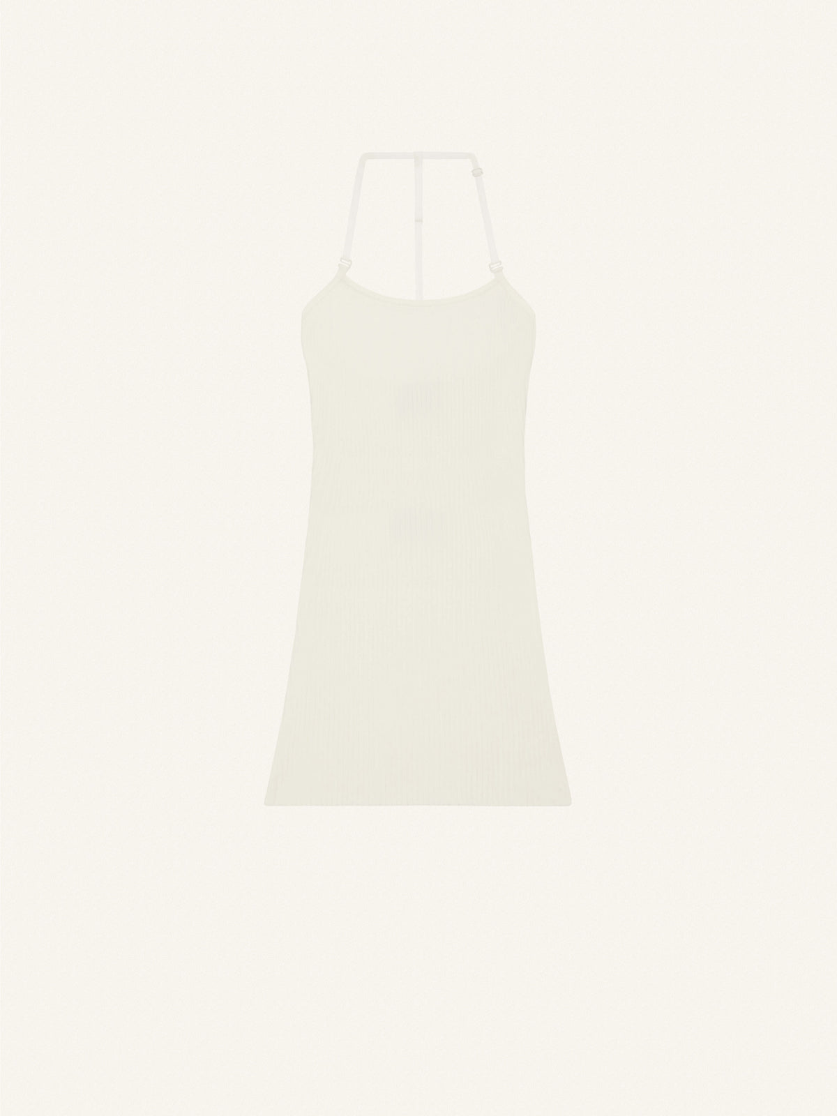 MINI DRESS STRAP RIB KNIT-L