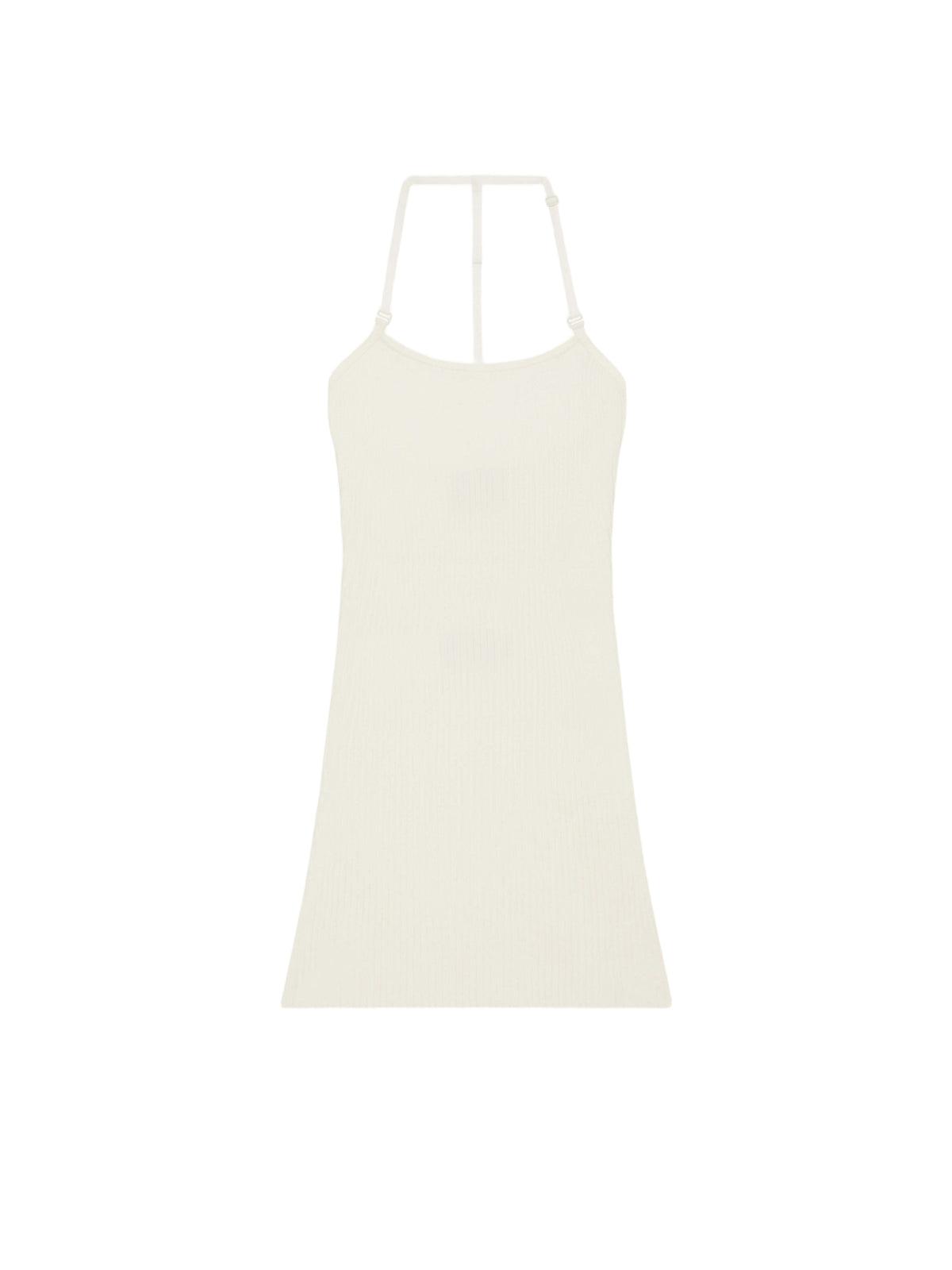 PRIX MARQUE : 120 / MINI DRESS STRAP RIB KNIT-L