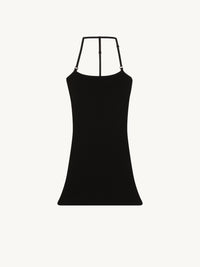 PRIX MARQUE : 120 / MINI DRESS STRAP RIB KNIT-L