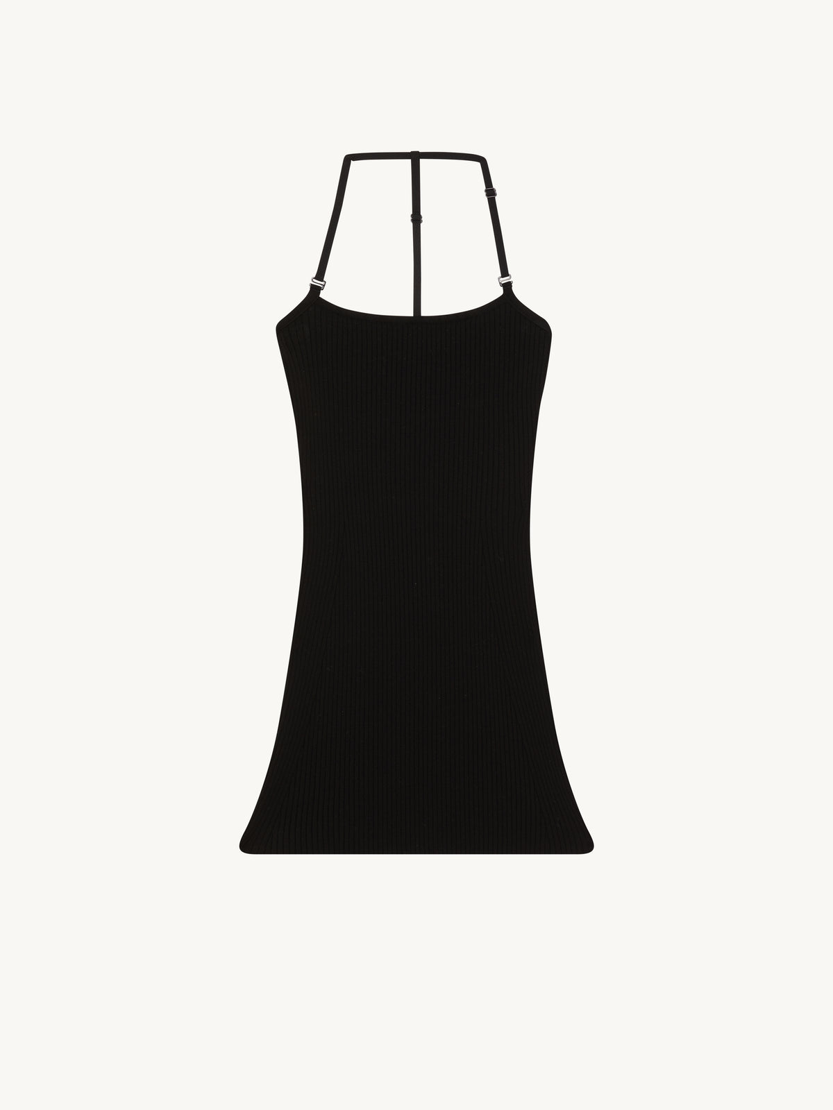 PRIX MARQUE : 120 / MINI DRESS STRAP RIB KNIT-L