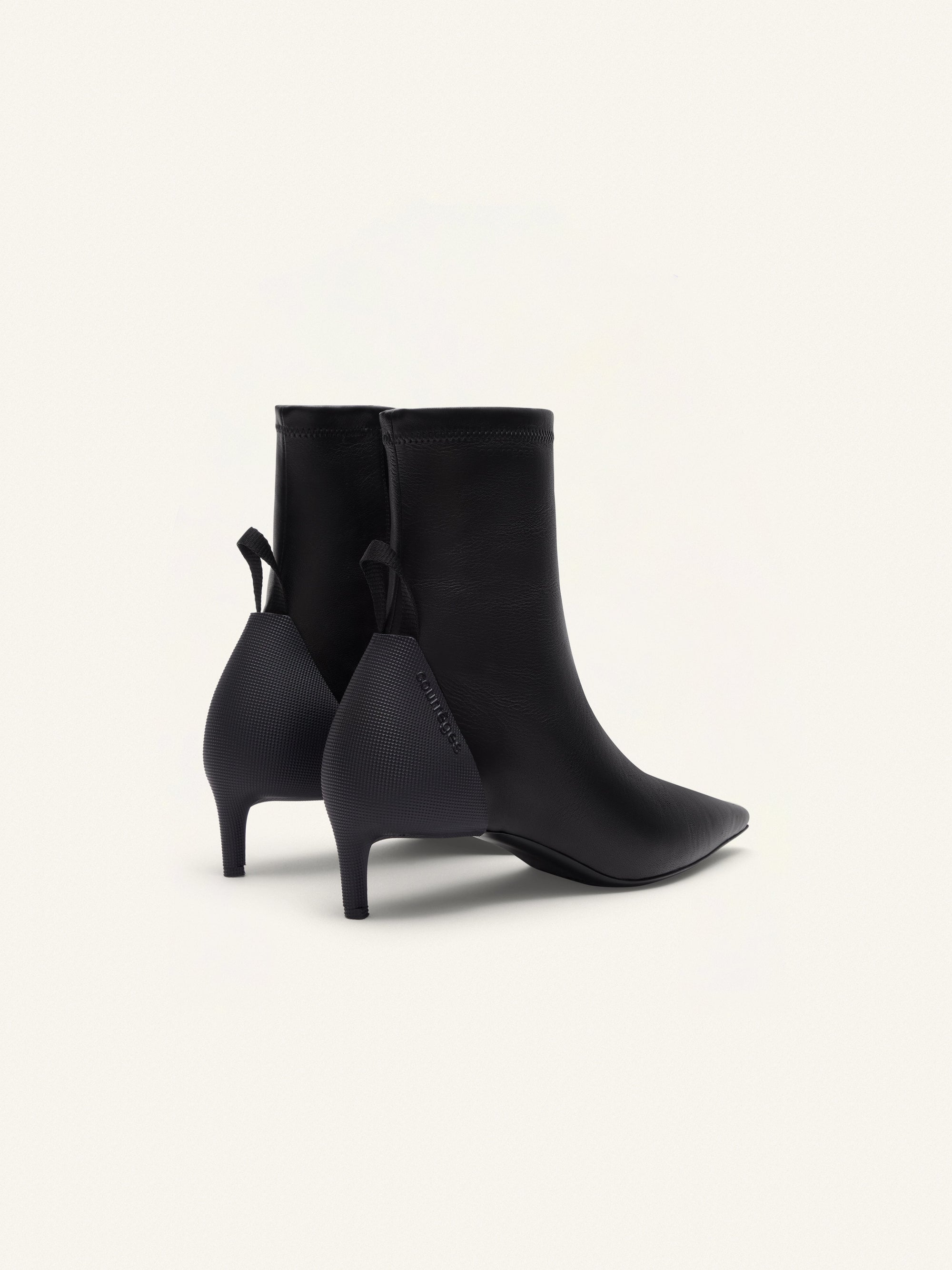9pcs RELIQUAT 190€ / Bottines scuba en cuir stretch - Black