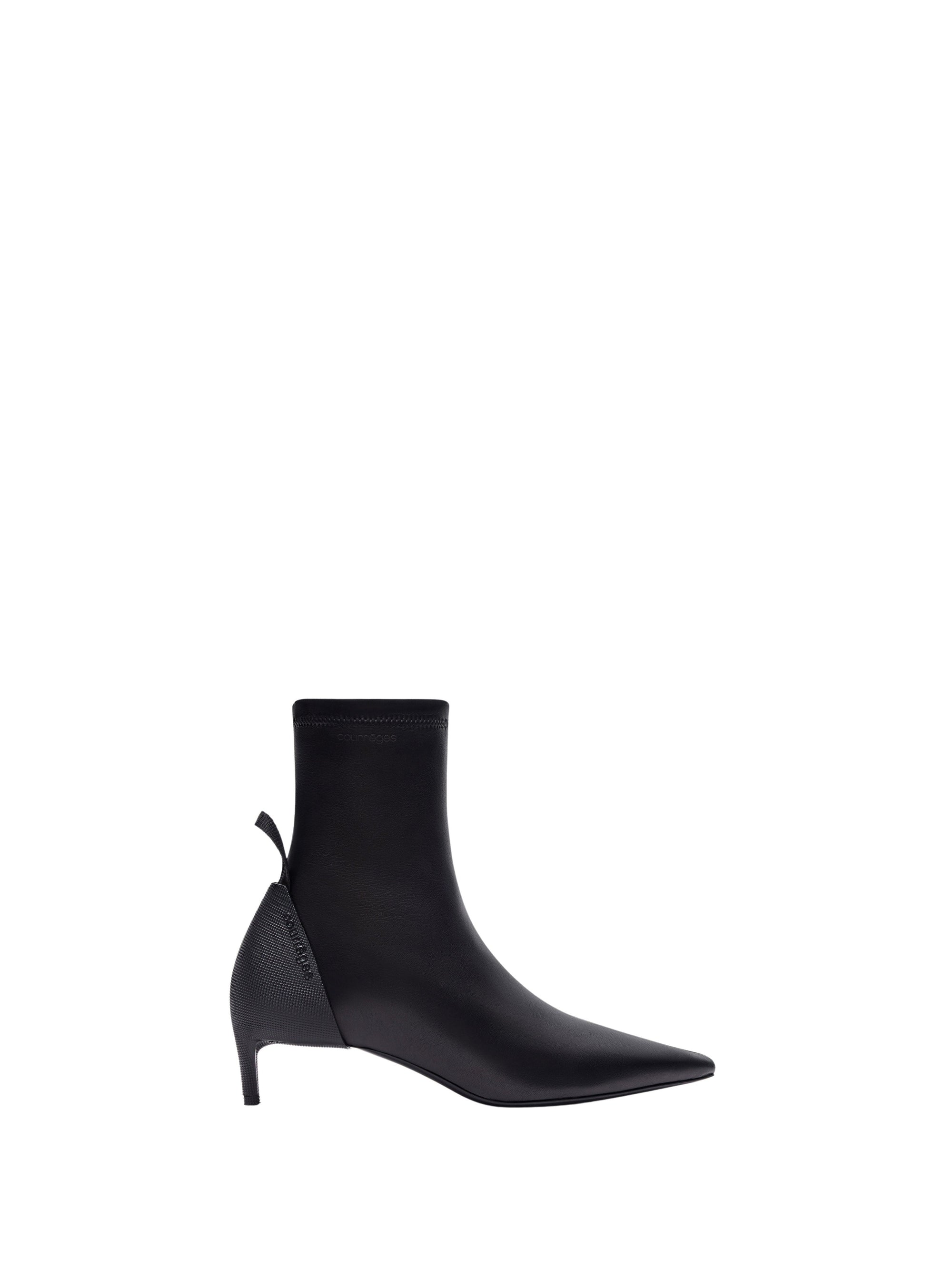 9pcs RELIQUAT 190€ / Bottines scuba en cuir stretch - Black