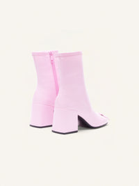 8pcs NEW / BOTTINES HÉRITAGE EN VINYLE STRETCH  - Candy pink