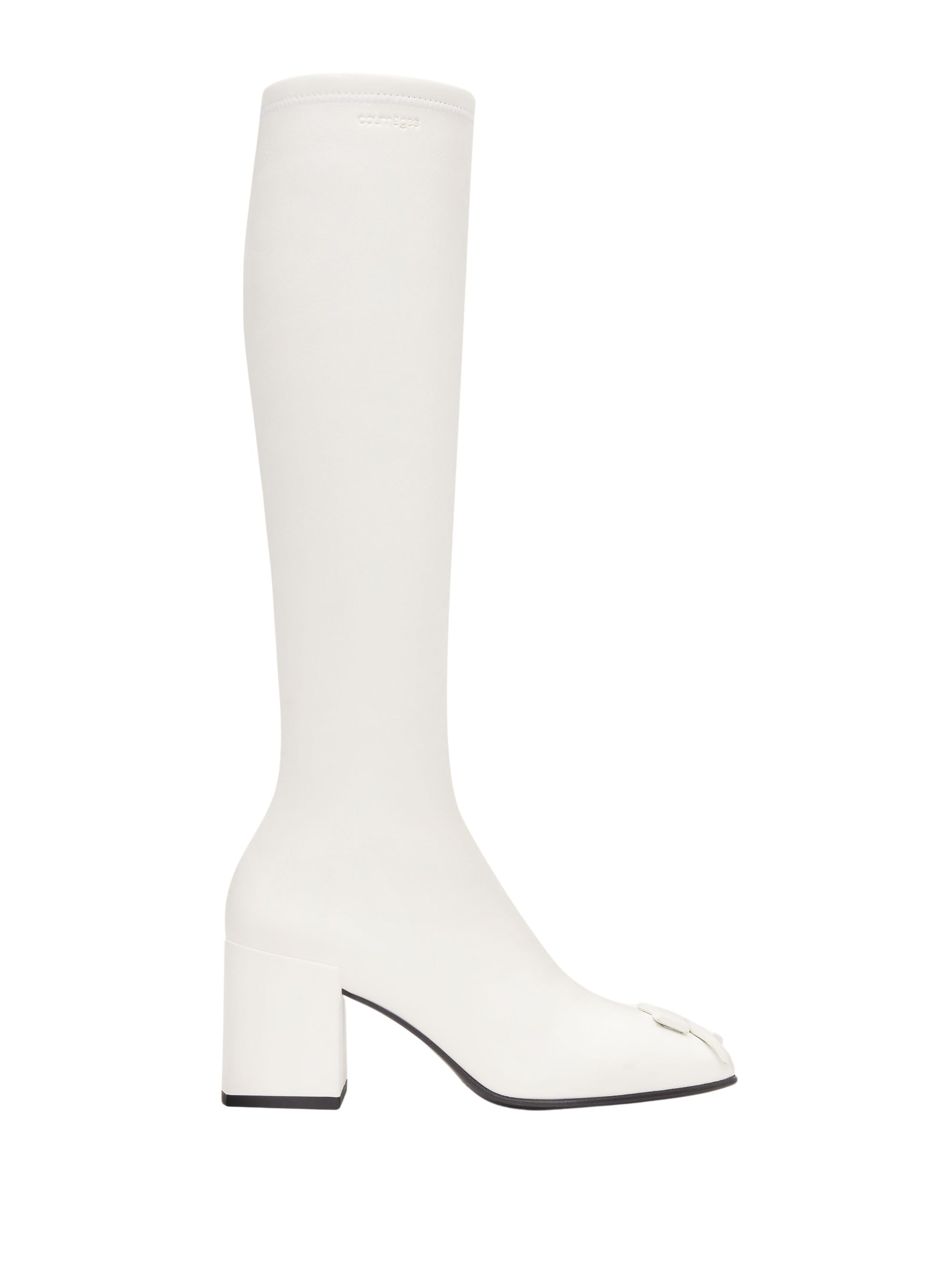 5pcs NEW / BOTTES HÉRITAGE EN CUIR STRETCH  - Heritage white